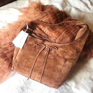 small suede very cute handbag